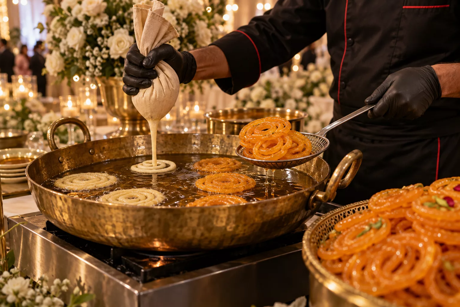 Desserts, Mithai & Live Jalebi — concept imagery